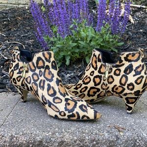 Sam Edelman Leopard Booties SZ 8.5